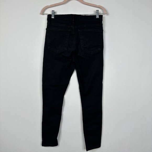 2/$30 Topshop Jamie Jeans High Rise Button-Fly Skinny Black 28 #9374 - Picture 7 of 13